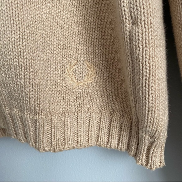 Fred Perry Beige Crewneck Sweater NWT - Picture 4 of 4